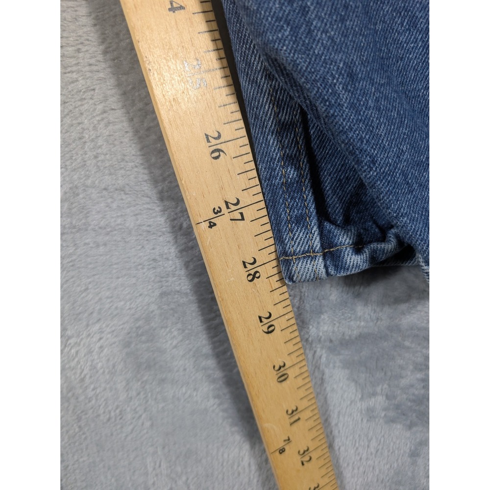 Wrangler Men's 34x30 Medium Wash Straight Leg Blue Denim Authentic Workwear Jean - Picture 13 of 13